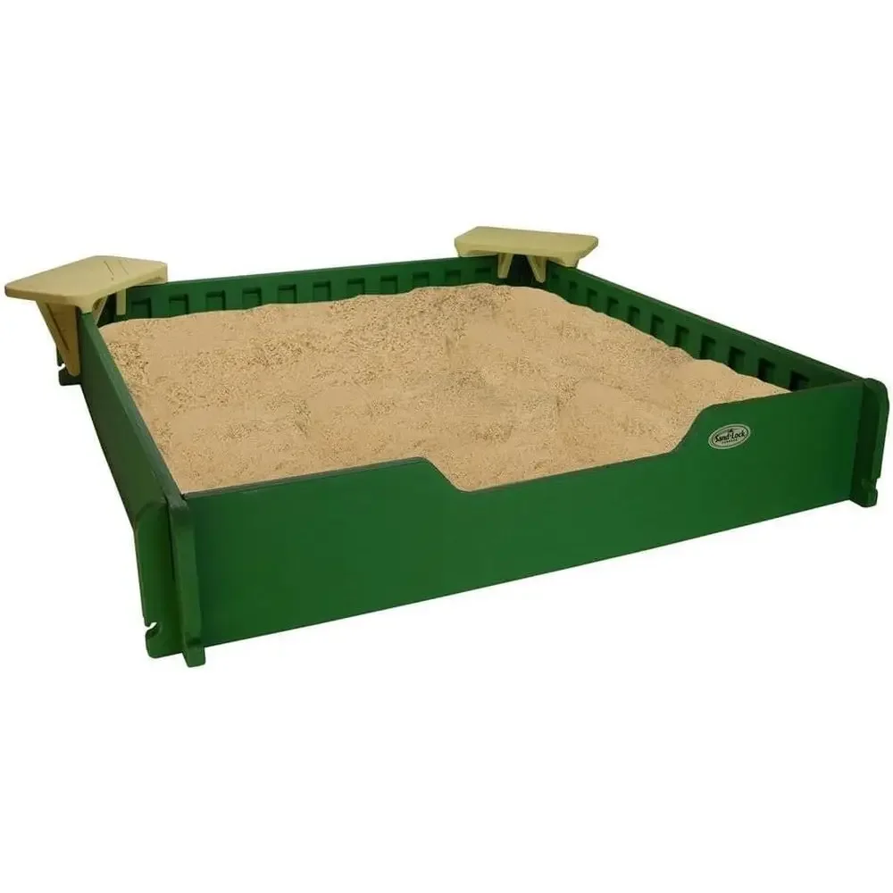 5x5 SandLock Plastic Sandbox o - Kids Outdoor Sandbox recension och pris