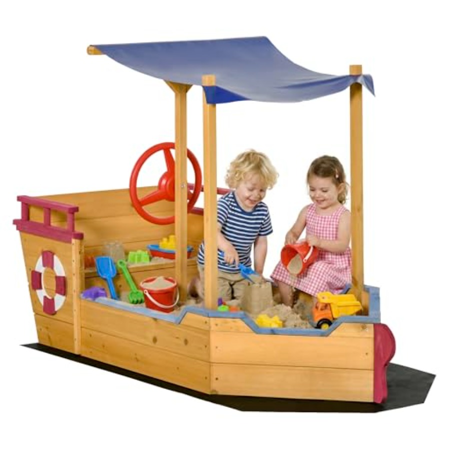 Outdoor wooden kids sandbox sh - Kids Outdoor Bench recension och pris