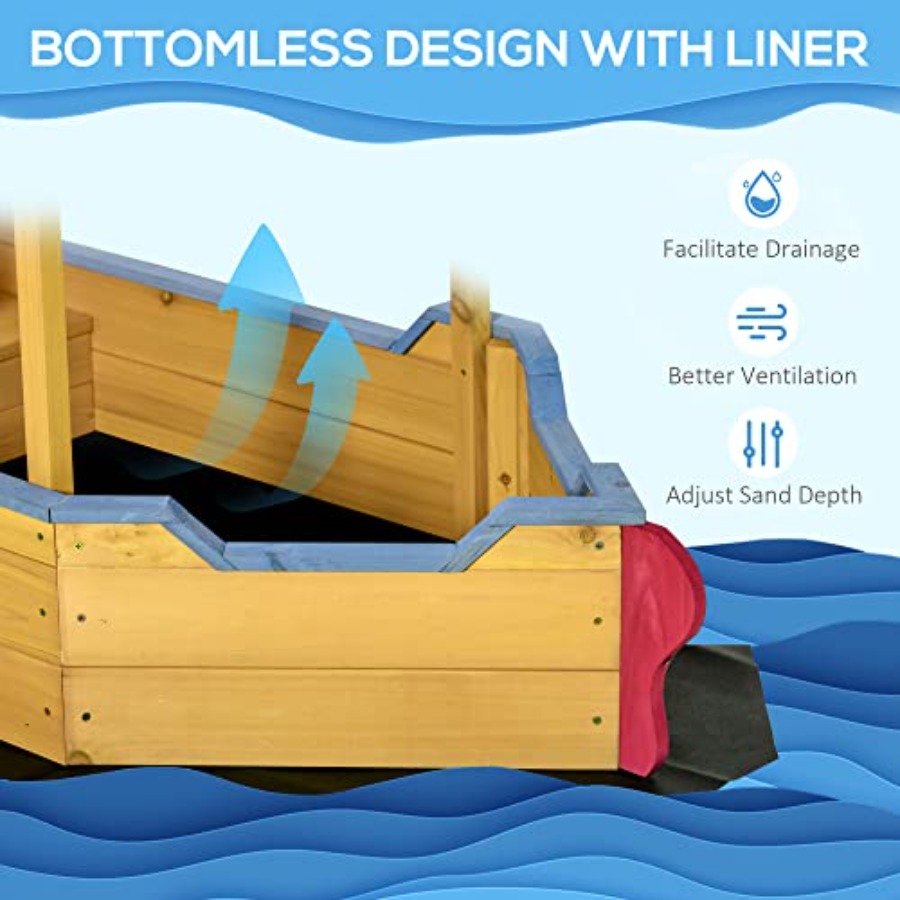 Outdoor wooden kids sandbox sh - Kids Outdoor Bench recension och pris