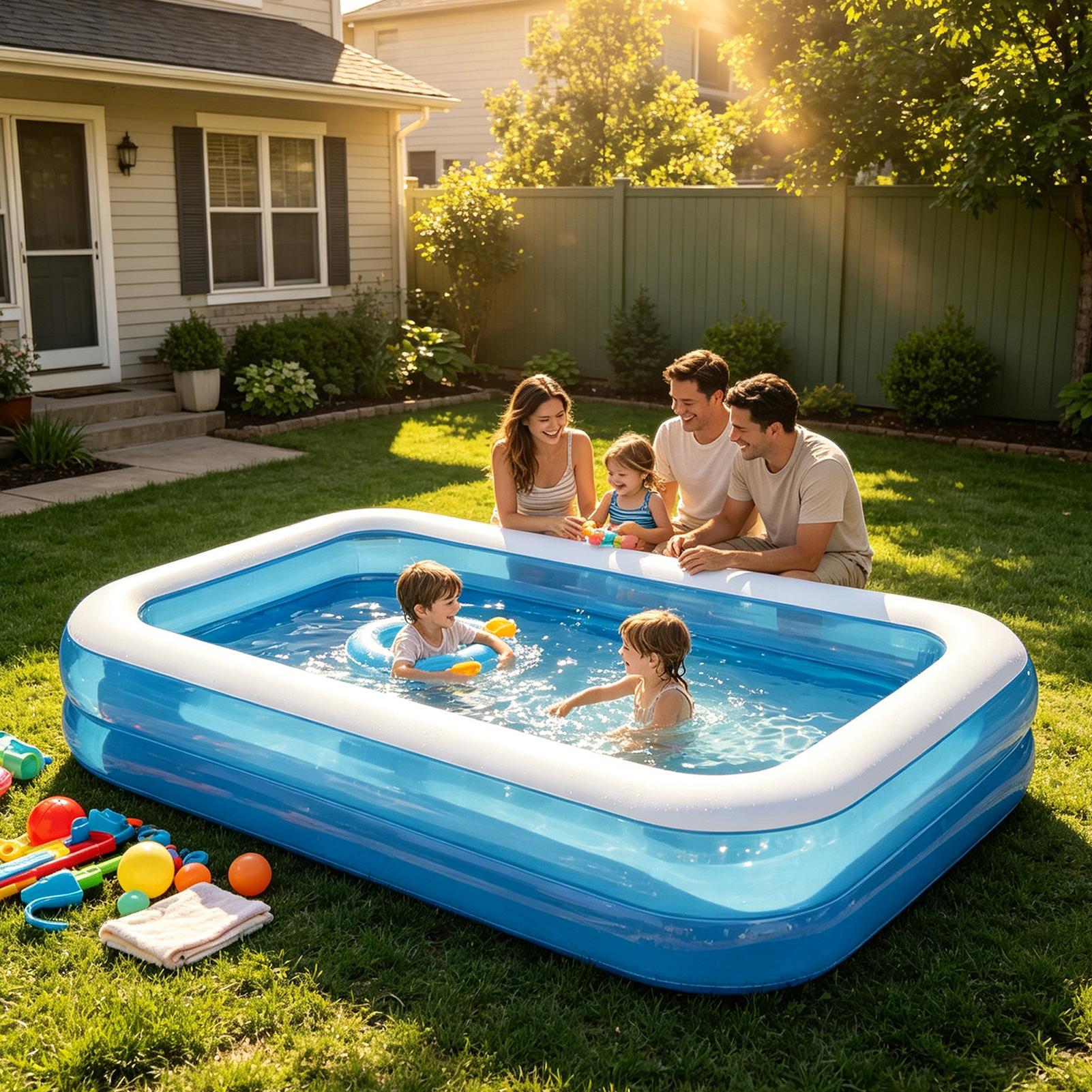 Inflatable Swimming Pool Baby  - Kids Outdoor Pool recension och pris