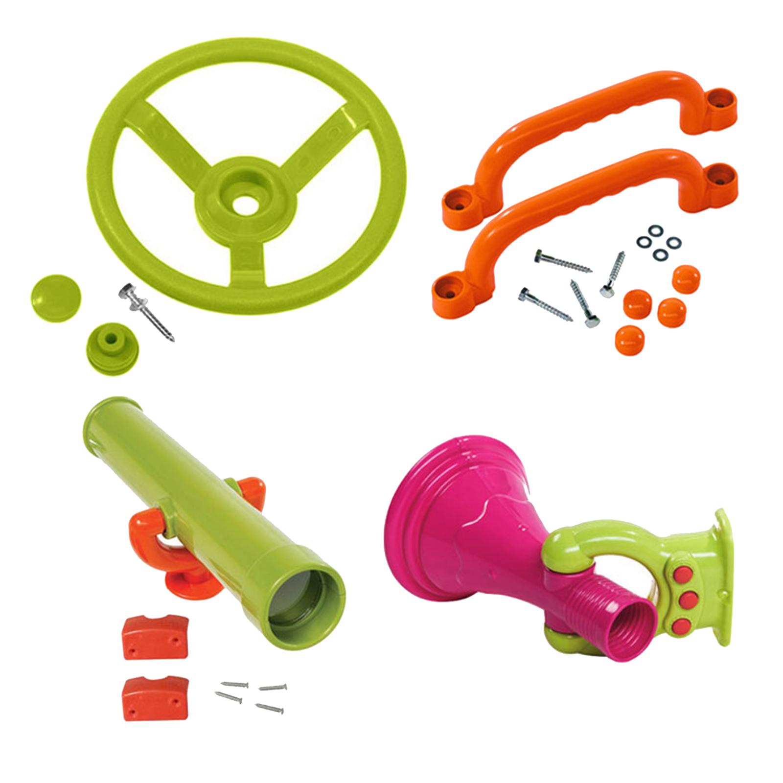 4 Pieces Jungle Gym Kingdom Pl - Kids Outdoor Treehouse recension och pris