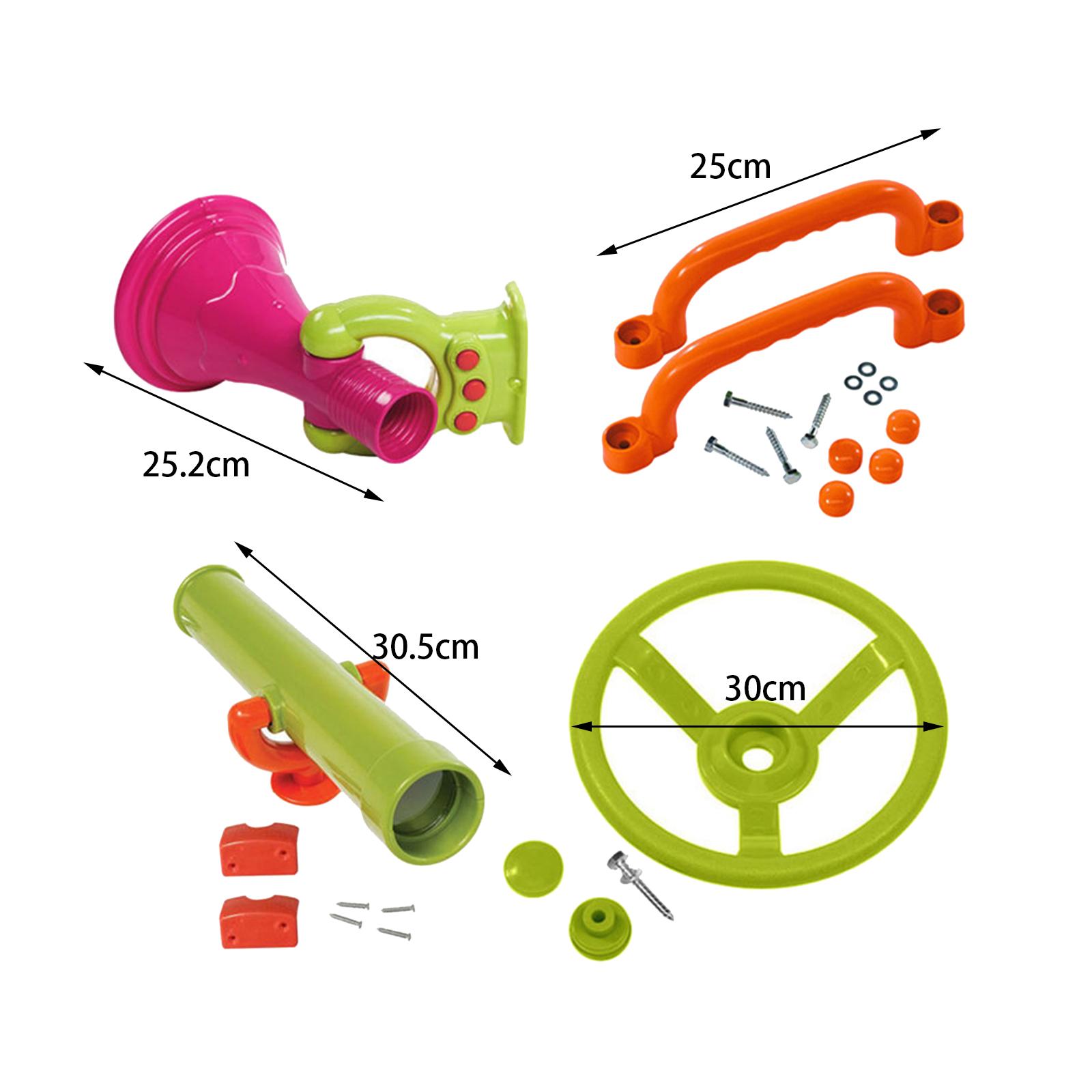 4 Pieces Jungle Gym Kingdom Pl - Kids Outdoor Treehouse recension och pris