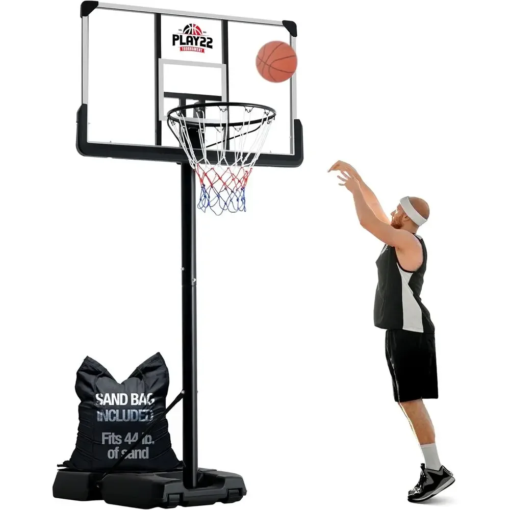 Adjustable 44 Shatterproof Bas - Kids Outdoor Basketball Hoop recension och pris