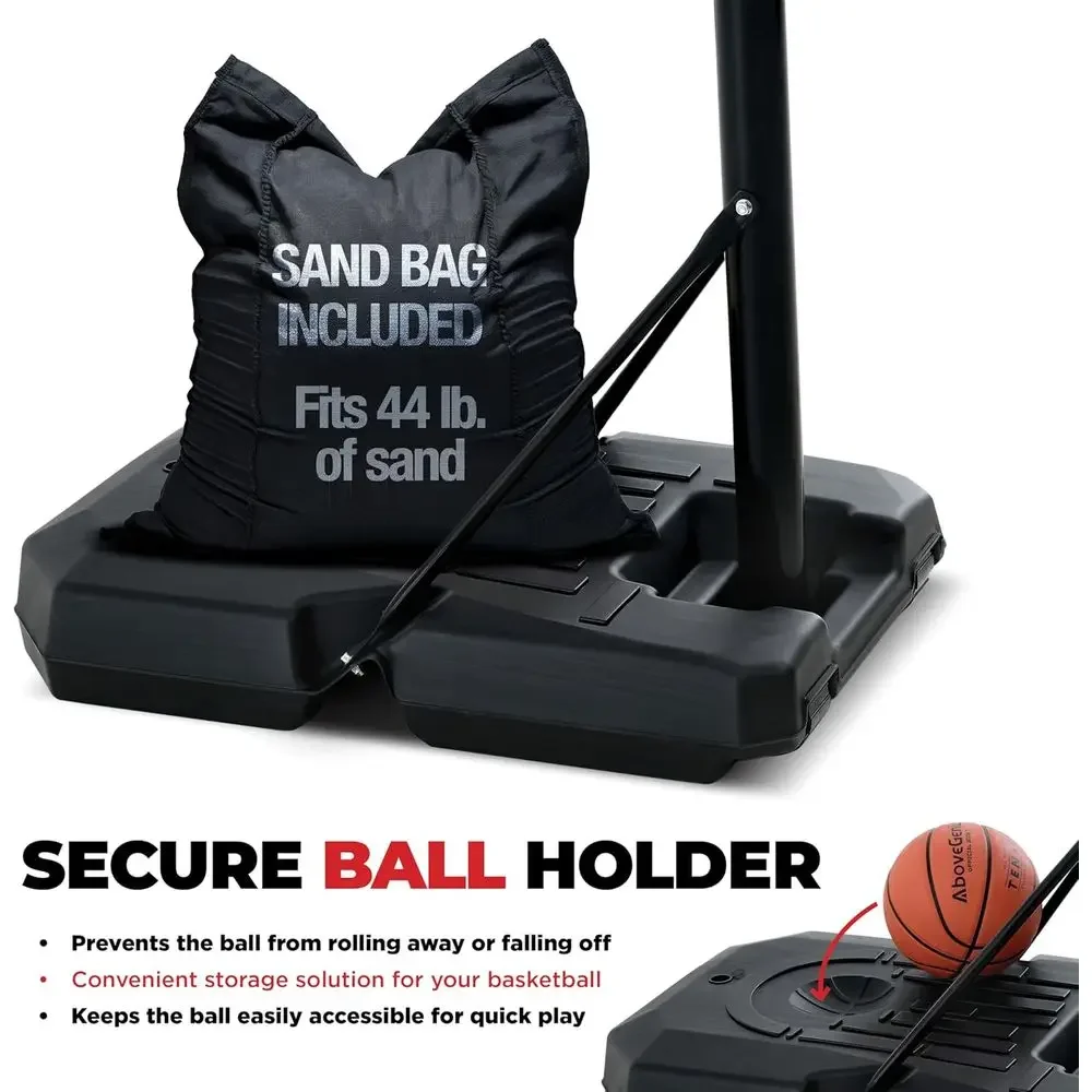 Adjustable 44 Shatterproof Bas - Kids Outdoor Basketball Hoop recension och pris