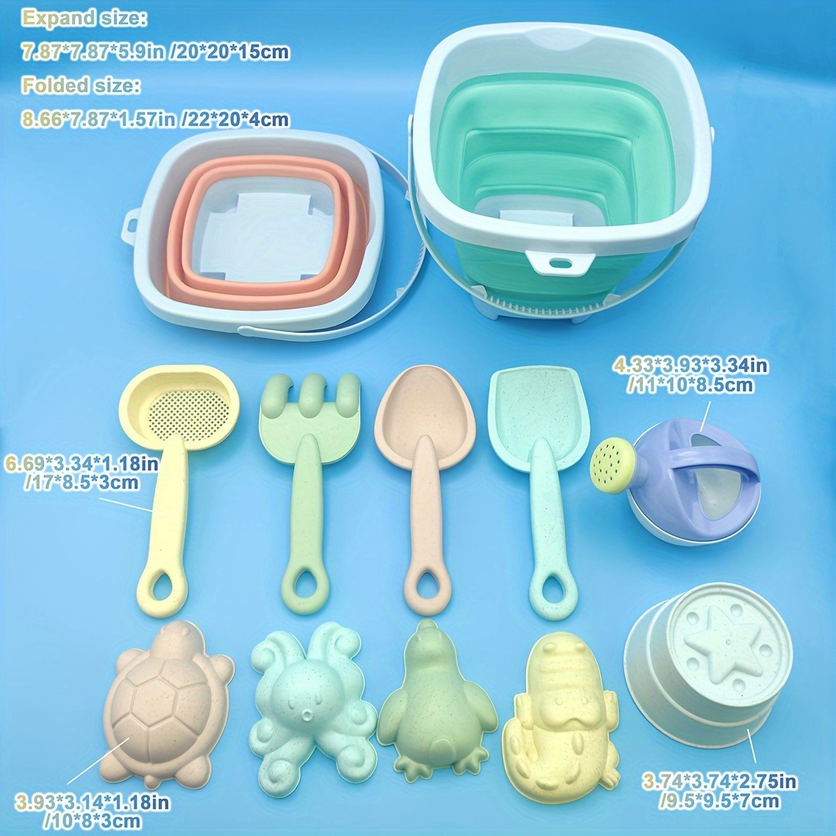 11 PCS Beach Sand Play Water S - Kids Outdoor Sandbox recension och pris