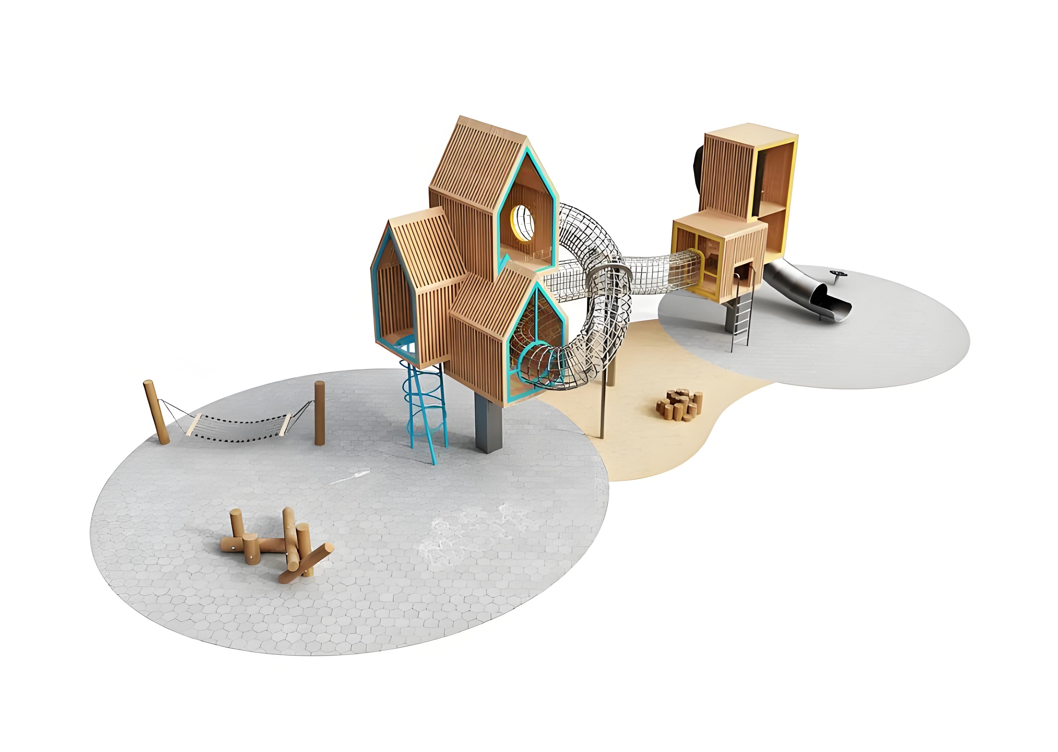 Custom Outdoor Amusement Park  - Kids Outdoor Treehouse recension och pris